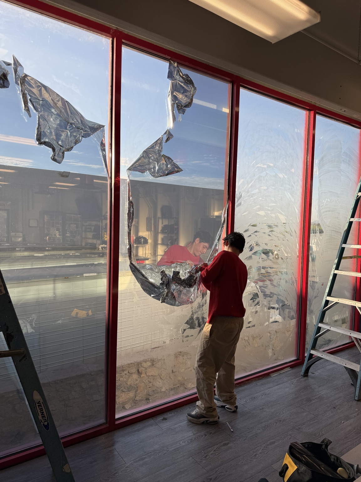 Commercial tint installation